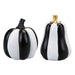 Halloween Black and White Stripe Pumpkin Decoration Assorted Designs Halloween Decorations FabFinds