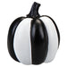 Halloween Black and White Stripe Pumpkin Decoration Assorted Designs Halloween Decorations FabFinds Round
