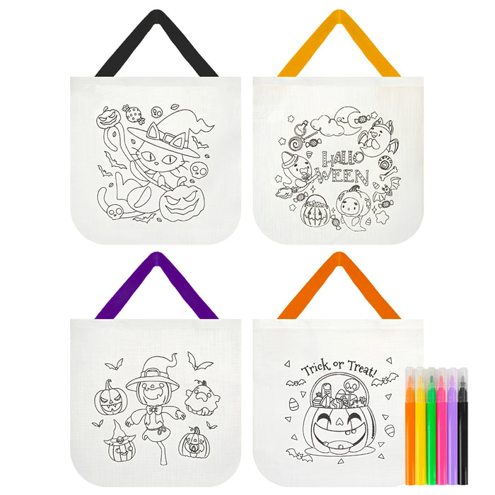 Halloween Colour Me In Bag Kids Activity Assorted Designs