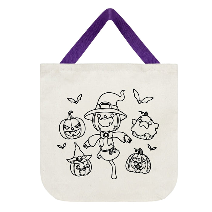 Halloween Colour Me In Bag Kids Activity Assorted Designs Halloween Accessories FabFinds Scarecrow