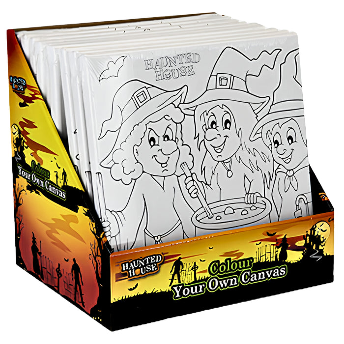 Halloween Colour Your Own Canvas XL Assorted Designs Halloween Accessories FabFinds