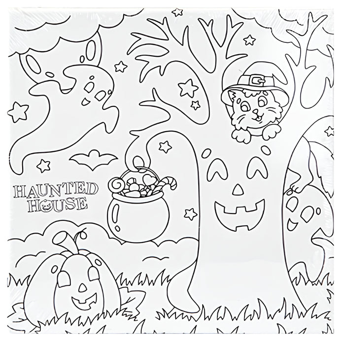 Halloween Colour Your Own Canvas XL Assorted Designs Halloween Accessories FabFinds Forest