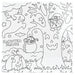 Halloween Colour Your Own Canvas XL Assorted Designs Halloween Accessories FabFinds Forest