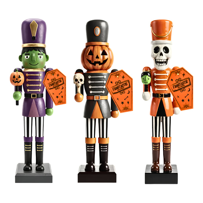 Halloween Fright Nutcracker 34cm Assorted Designs Halloween Decorations FabFinds