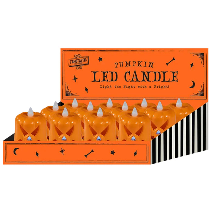 Halloween Jack-O-Lantern LED Pumpkin Candle Halloween Decorations FabFinds