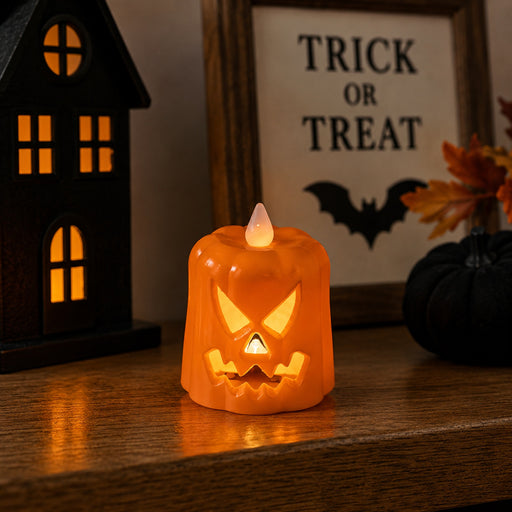 Halloween Jack-O-Lantern LED Pumpkin Candle Halloween Decorations FabFinds