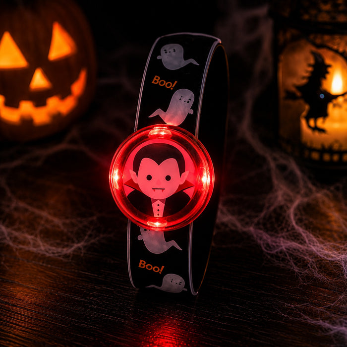 Halloween LED Flashing Snap Band Assorted Designs Halloween Accessories FabFinds Vampire