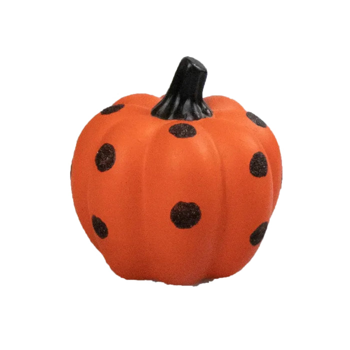Halloween Painted Pumpkin 8.5cm Assorted Designs Halloween Decorations FabFinds Orange Pumpkin