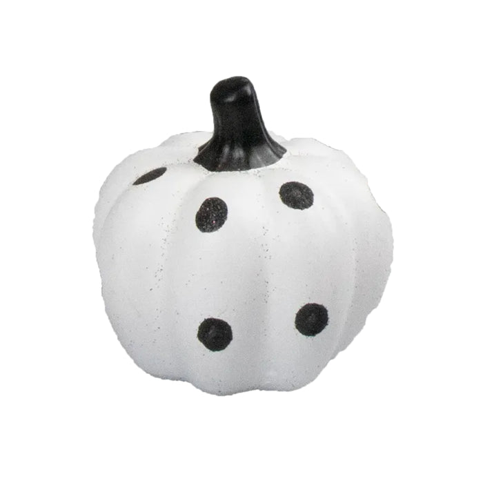 Halloween Painted Pumpkin 8.5cm Assorted Designs Halloween Decorations FabFinds White Pumpkin