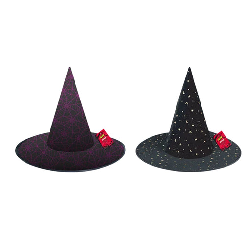 Halloween Printed Witches Hat Assorted Colours Halloween Accessories FabFinds