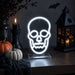 Halloween Skull Neon Light On Stand Halloween Decorations FabFinds