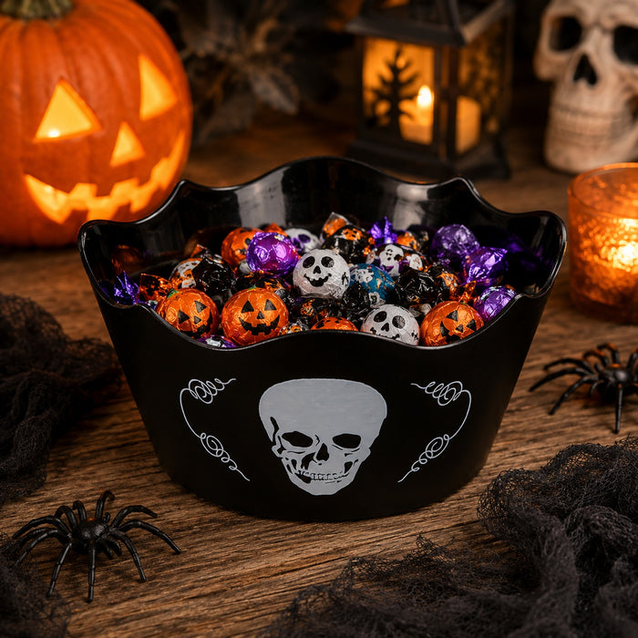 Halloween Skull Treat Bowl Assorted Colours Halloween Decorations FabFinds