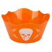Halloween Skull Treat Bowl Assorted Colours Halloween Decorations FabFinds Orange
