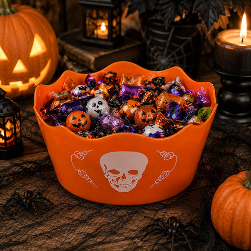 Halloween Skull Treat Bowl Assorted Colours Halloween Decorations FabFinds