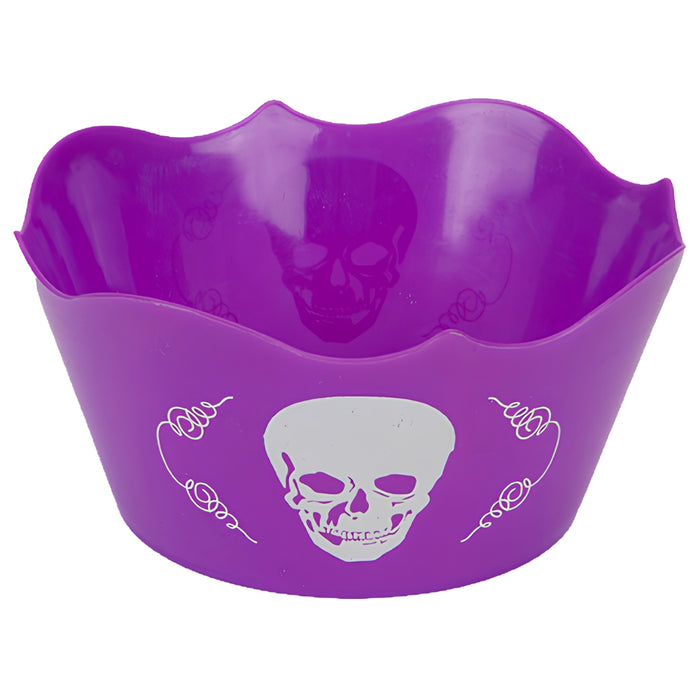 Halloween Skull Treat Bowl Assorted Colours Halloween Decorations FabFinds Purple