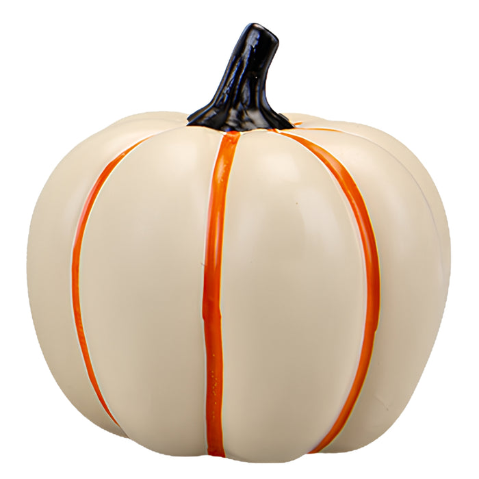 Halloween Trendy Pumpkin Decoration Assorted Designs Halloween Decorations FabFinds Orange Stripe