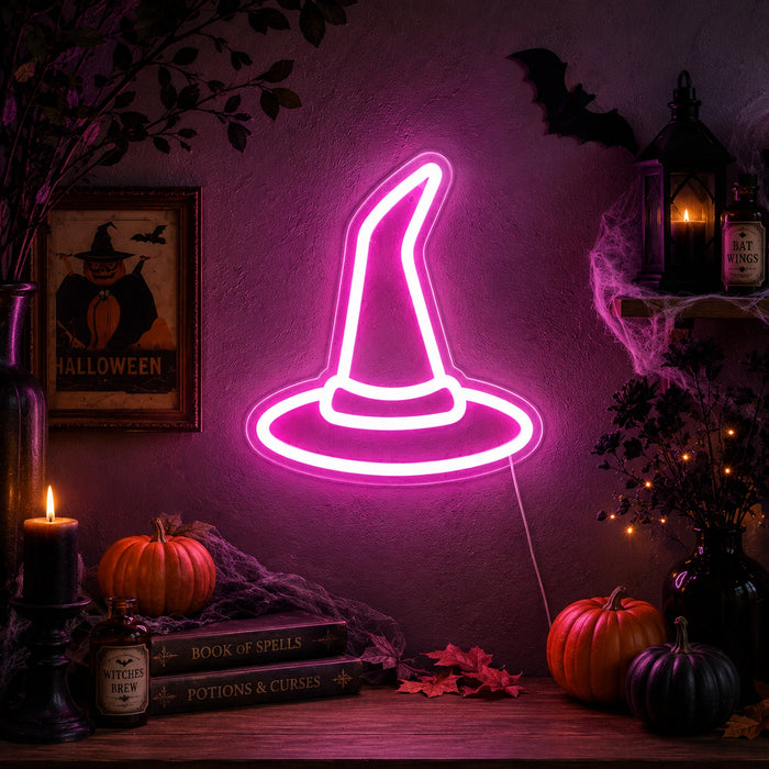 Halloween Witches Hat Neon Light Halloween Decorations FabFinds