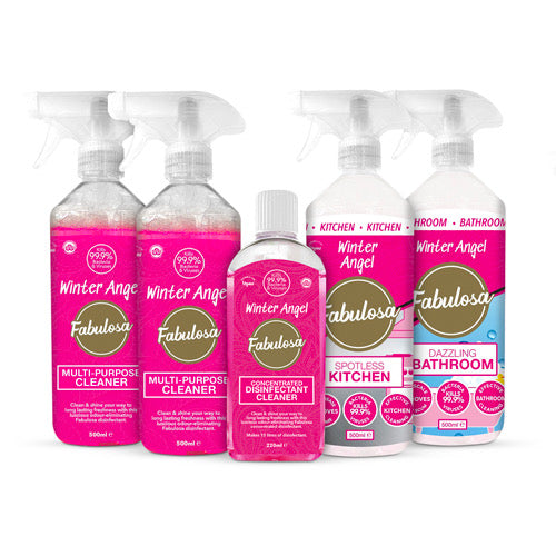 Fabulosa Winter Angel Mini Cleaning Bundle 5 Piece Fabulosa Bundles Fabulosa   