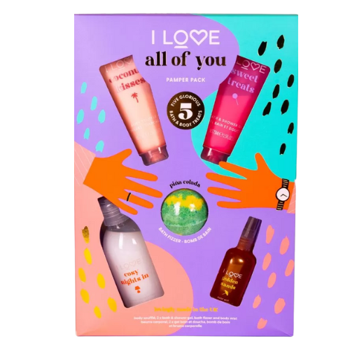 I Love Cosmetics All Of You Pamper Pack 5 Piece Gift Set Shower Gel & Body Wash Fabfinds