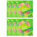 Jelly Slices Sugar Coated Sweets in Assorted Flavours 120g Sweets, Mints & Chewing Gum FabFinds Tropical Pack of 6