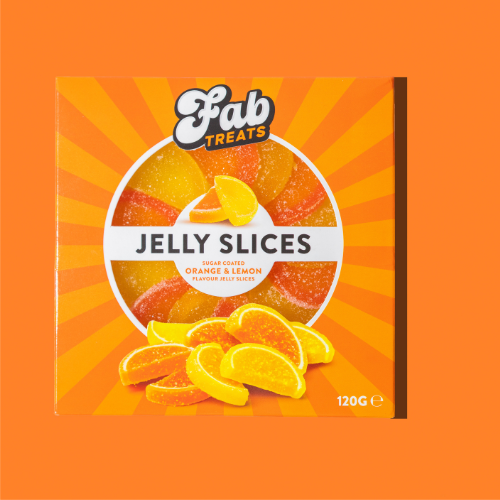 Jelly Slices Sugar Coated Sweets in Assorted Flavours 120g Sweets, Mints & Chewing Gum FabFinds