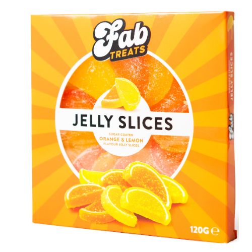 Jelly Slices Sugar Coated Sweets in Assorted Flavours 120g Sweets, Mints & Chewing Gum FabFinds