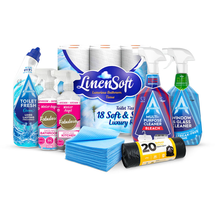 The Big Clean Bundle 8 Piece Home Cleaning Essentials Kit Multi purpose Cleaners FabFinds
