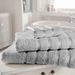 Kensington Towel Collection Soft & Absorbent Assorted Sponges, Mits & Face Cloths FabFinds Hand Towel Silver