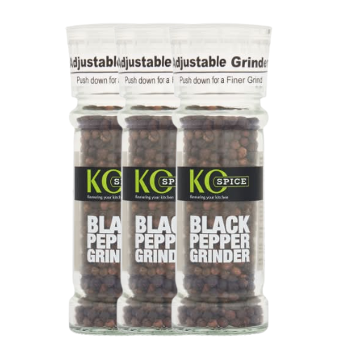 Ko Spice Black Pepper Grinder Bottle 50g Assorted Packs Herbs & Spices Ko Spice Pack of 3