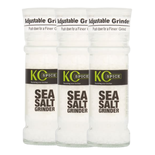 Ko Spice Sea Salt Grinder Bottle 110g Assorted Packs Herbs & Spices Ko Spice Pack of 3