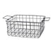 Black Wire Storage Basket with Handles 38cm Storage Baskets FabFinds   