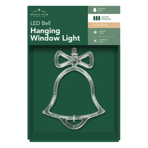 LED Battery Operated Christmas Window Hanger Christmas Decorations FabFinds Bell