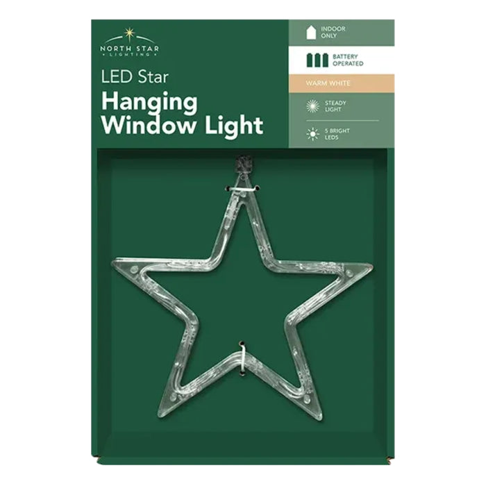 LED Battery Operated Christmas Window Hanger