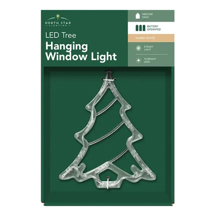 LED Battery Operated Christmas Window Hanger