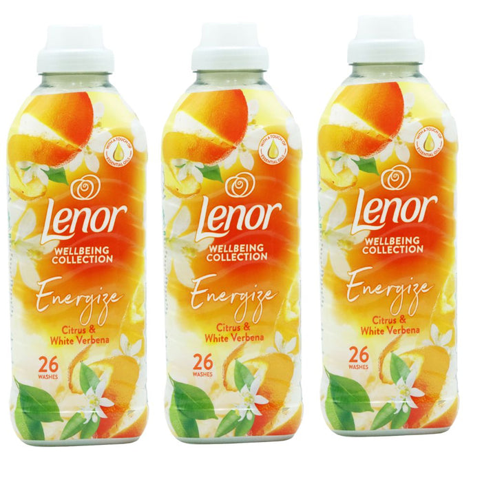 Lenor Fabric Conditioner Citrus & Verbena Laundry - Fabric Conditioner FabFinds 26 Washes Pack of 3