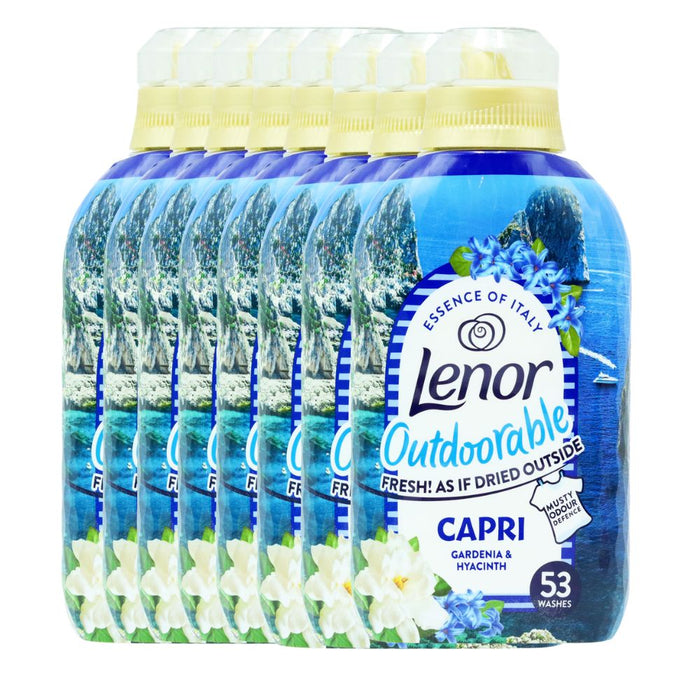 Lenor Outdoorable Capri Fabric Conditioner Laundry - Fabric Conditioner Lenor 53 Washes Pack of 8
