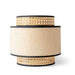 Natural Raffia Easy Fit Contrast Trim Lampshade 26cm Lighting FabFinds Pack of 1
