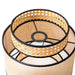 Natural Raffia Easy Fit Contrast Trim Lampshade 26cm Lighting FabFinds