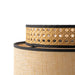 Natural Raffia Easy Fit Contrast Trim Lampshade 26cm Lighting FabFinds