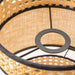 Natural Raffia Easy Fit Contrast Trim Lampshade 26cm Lighting FabFinds