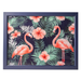 Flamingo Tropical Print Lap Tray with Cushioned Base 44cm Decorative Trays FabFinds