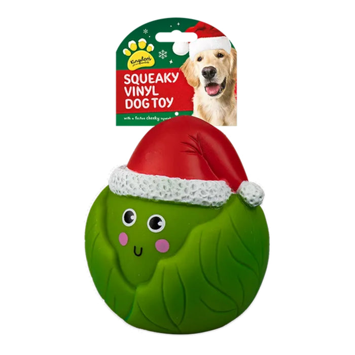 Christmas Vinyl Squeaky Dog Toy Assorted Designs