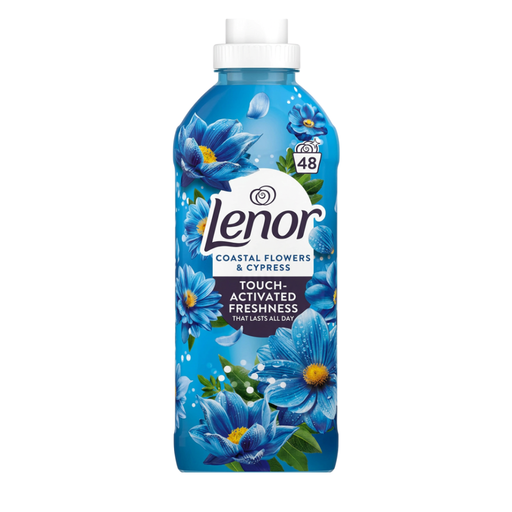 Lenor Coastal Flowers and Cypress Fabric Conditioner 48/29 Washes Assorted Packs Laundry - Fabric Conditioner Lenor 48 Wash Pack of 1