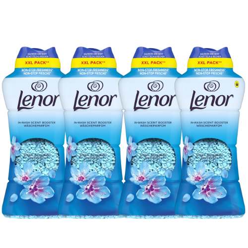 Lenor Spring Awakening In Wash Scent Booster Beads 735g Assorted Packs Laundry - Scent Boosters & Sheets Lenor Pack of 4