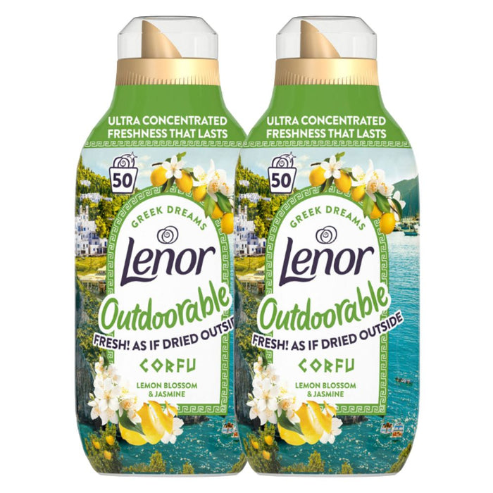 Lenor Outdoorable Corfu Lemon Blossom & Jasmine 50w Laundry - Fabric Conditioner FabFinds 2