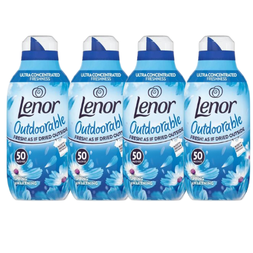 Lenor Outdoorable Spring Awakening 50 Washes Assorted Packs Laundry - Scent Boosters & Sheets Lenor Pack of 4