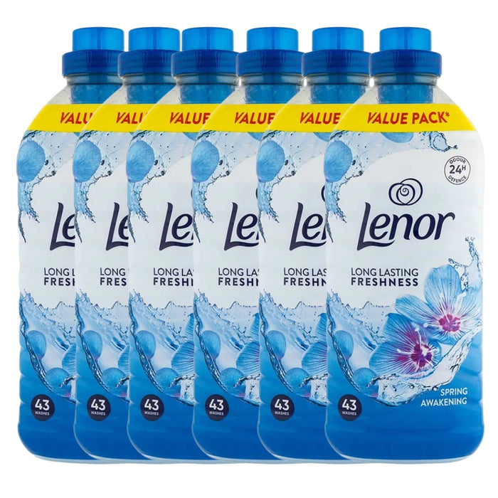 Lenor Spring Awakening Fabric Conditioner Assorted Washes Laundry - Fabric Conditioner Lenor 43 Washes Pack of 6