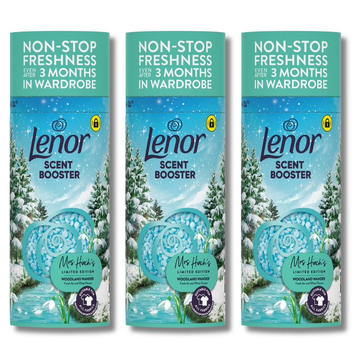Lenor Beads Woodland Wander 168g Assorted Packs Laundry - Scent Boosters & Sheets Lenor Pack of 3