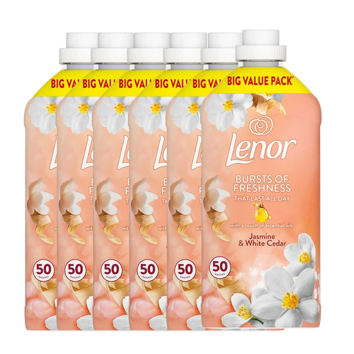 Lenor Jasmine & White Cedar Fabric Conditioner Washes  Assorted Packs