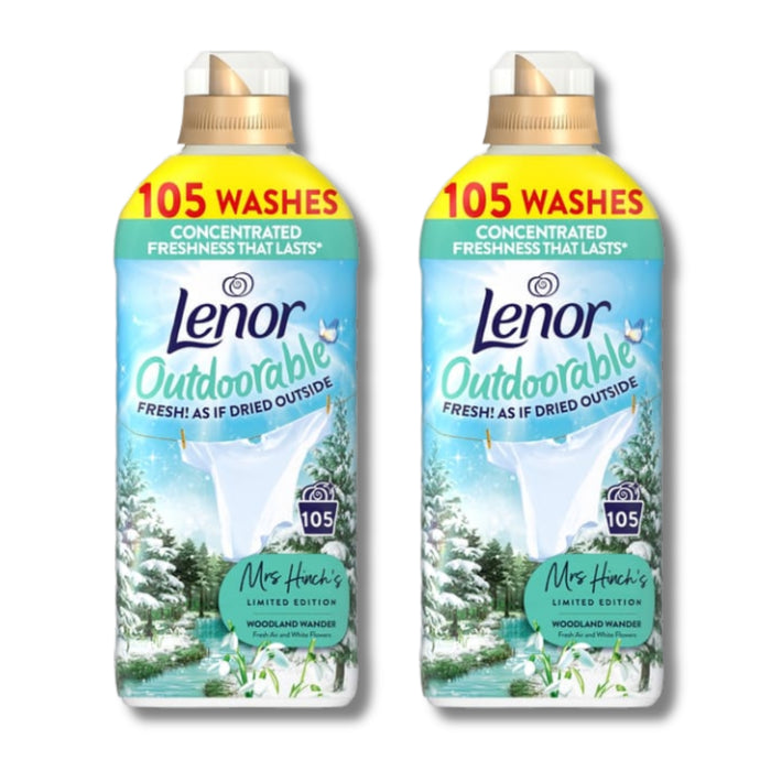 Lenor Outdoorable Fabric Conditioner Woodland Wander 105 Wash Assorted Packs Laundry - Fabric Conditioner Lenor Pack of 2